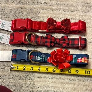 Set of 3 sturdy Al dog collars